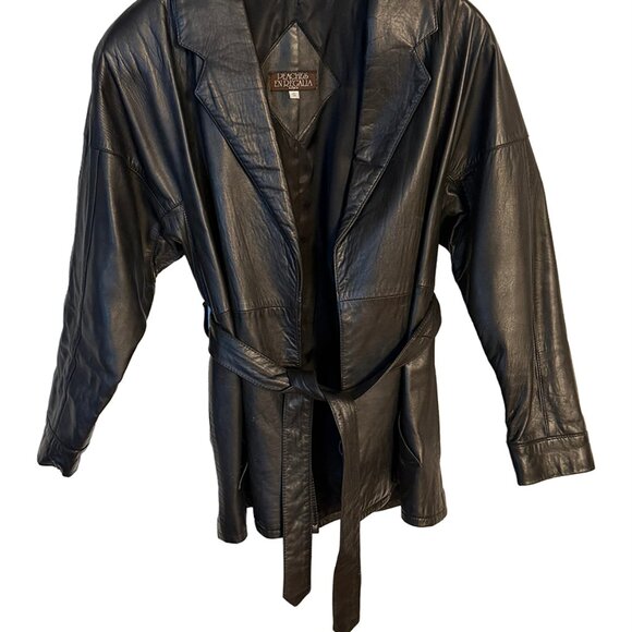 Women's - Leather Jacket - Peaches En Regalia, Color - Black. Size - Small - Picture 2 of 4